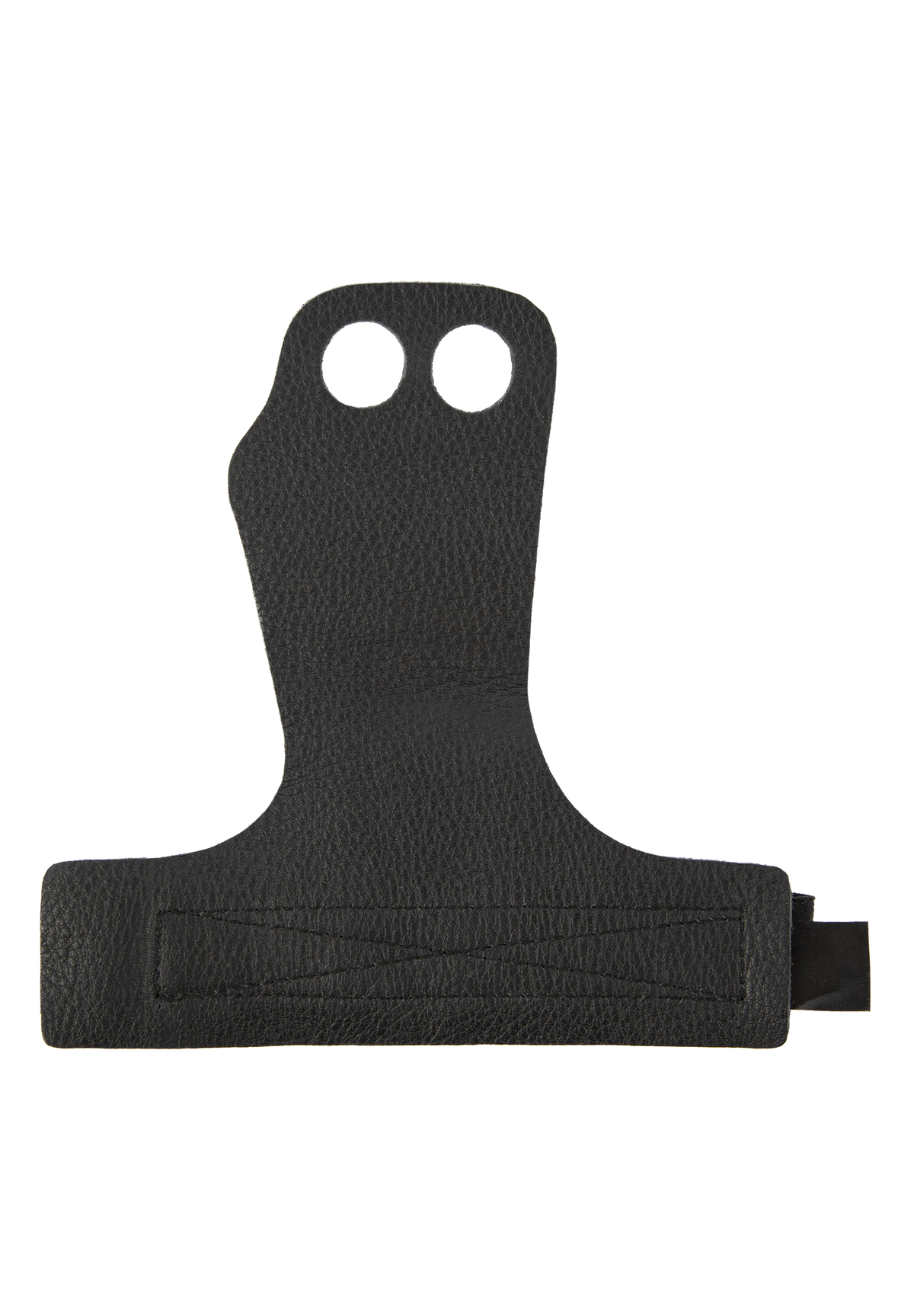 Gorilla Wear 2-Hole Leather Lifting Grips Workout Gloves & Grips Black