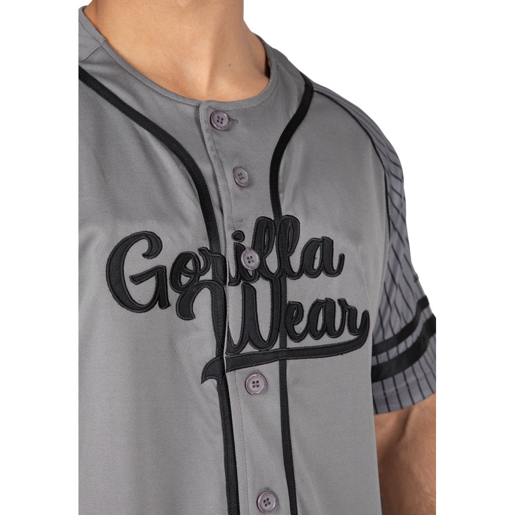 Gorilla Wear 82 Baseball Jersey T-Shirt & Tops Gray