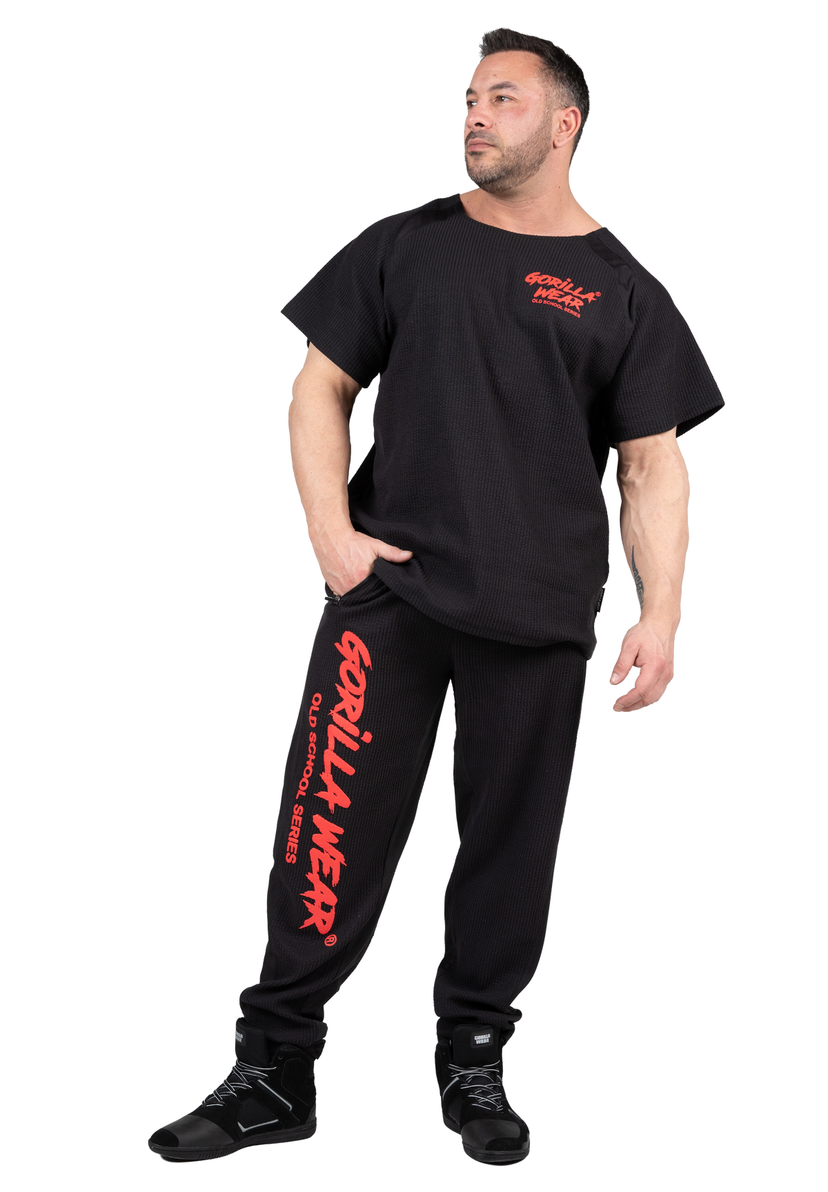 Gorilla Wear Augustine Old School Pants Pants Black/Red