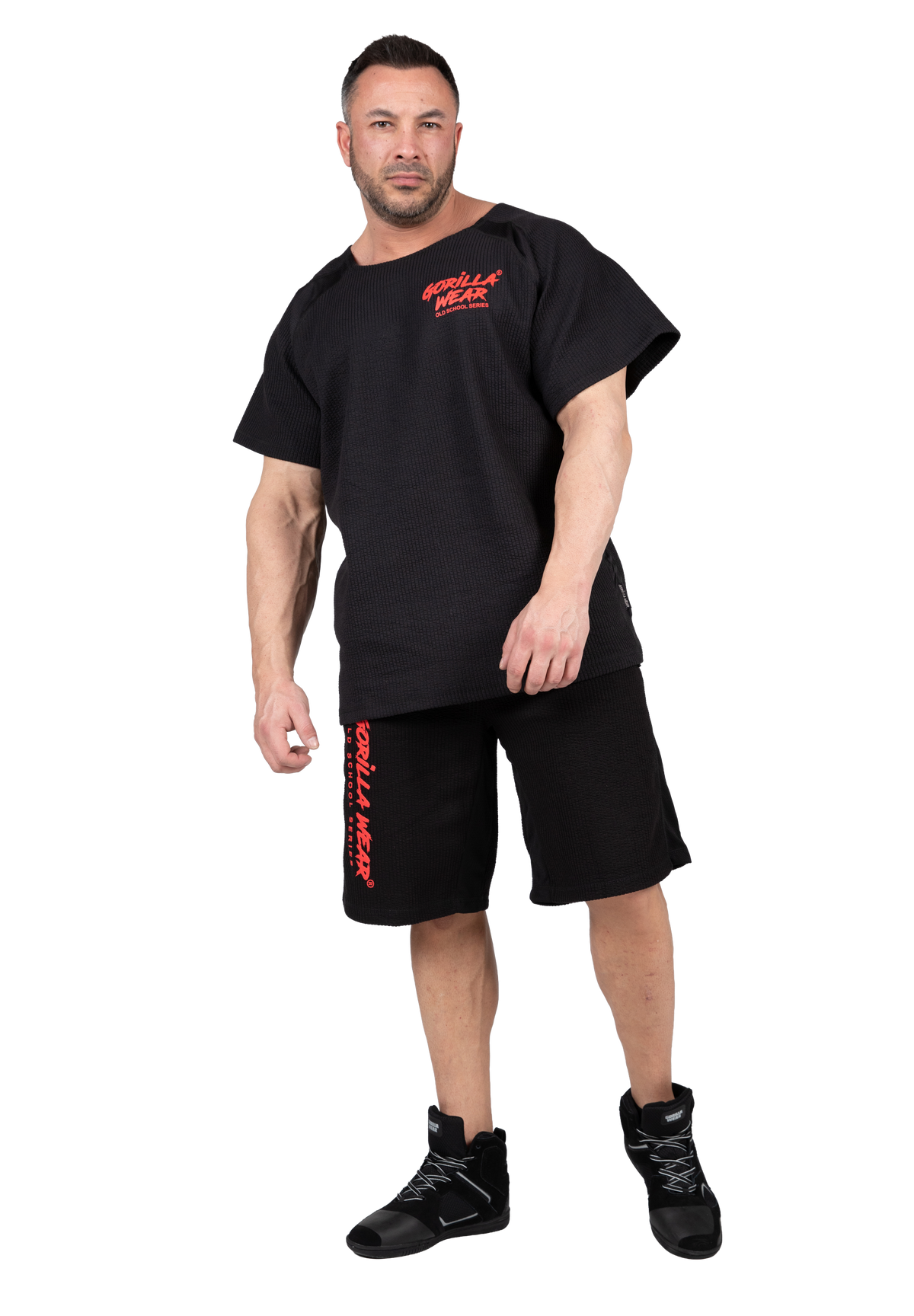 Gorilla Wear Augustine Old School Shorts Shorts Black/Red