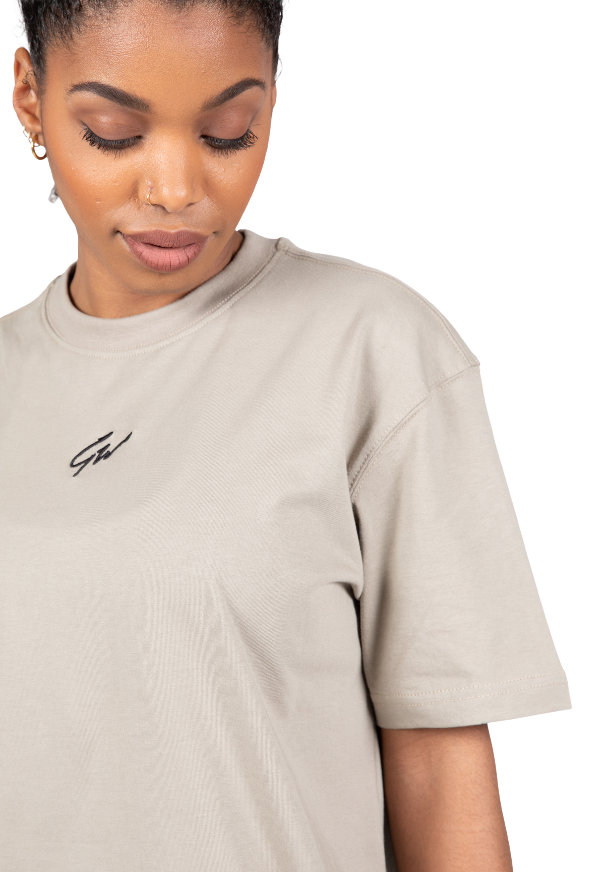 Gorilla Wear Bixby Oversized T-Shirt T-Shirt & Tops Beige