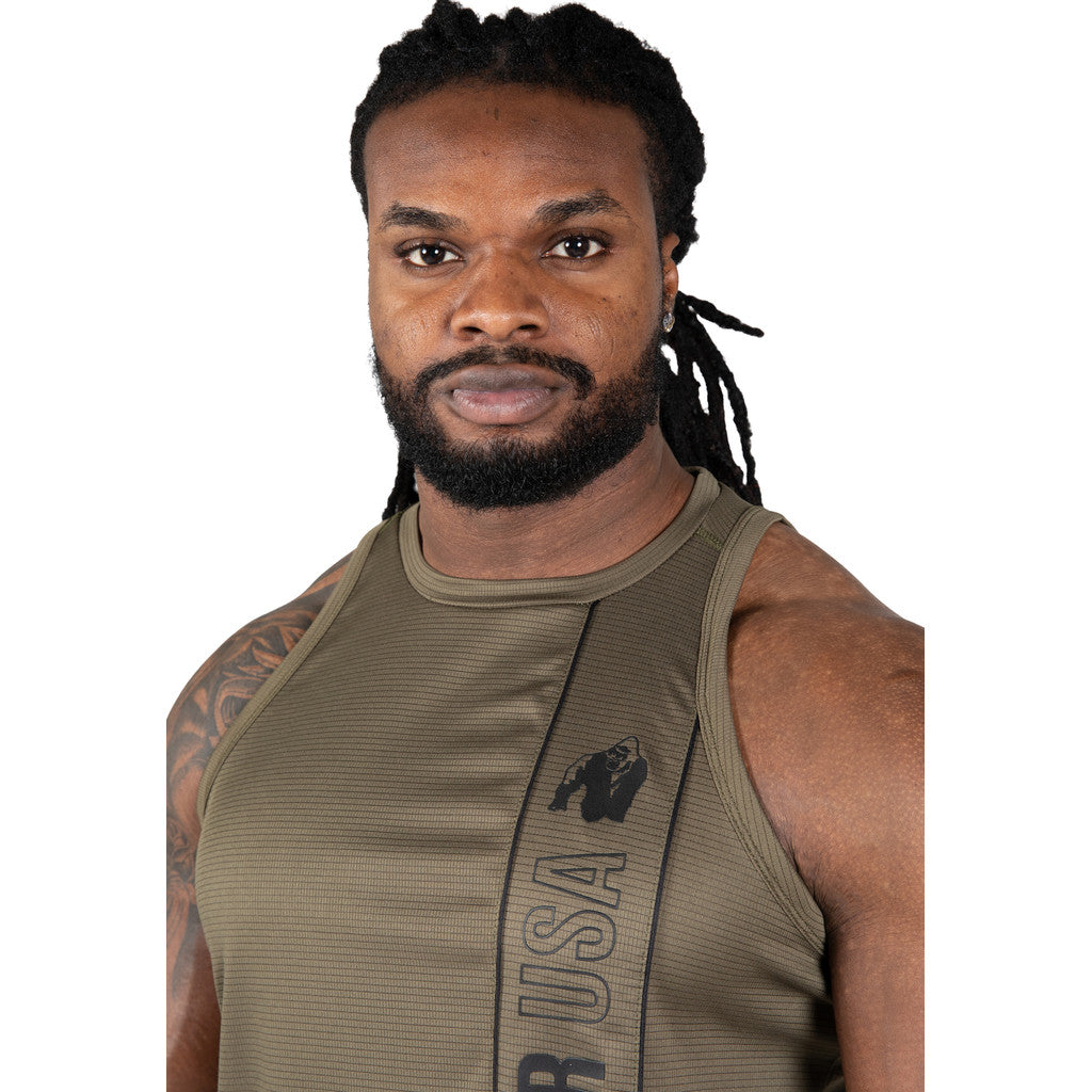 Gorilla Wear Branson Tank Top Tank Top Army Green/Black