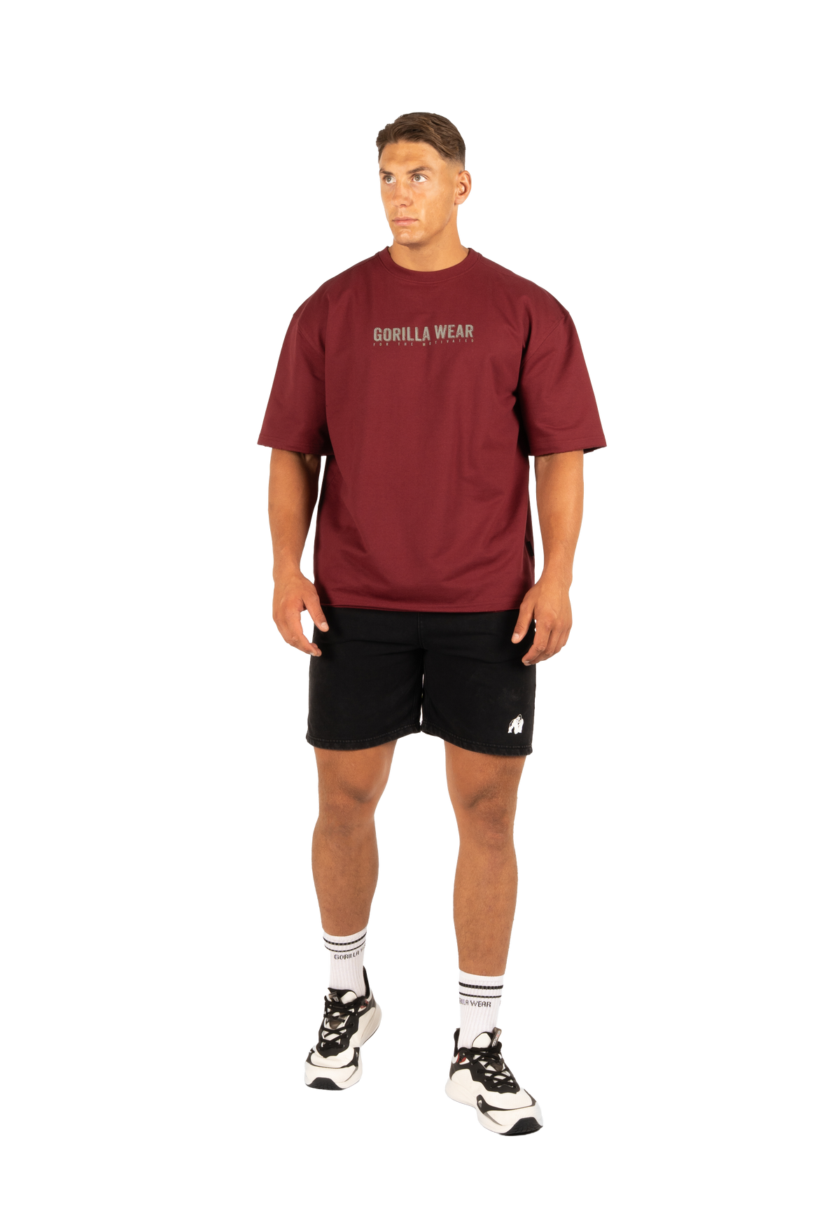 Gorilla Wear Callaway Oversized T-Shirt T-Shirt & Tops Burgundy