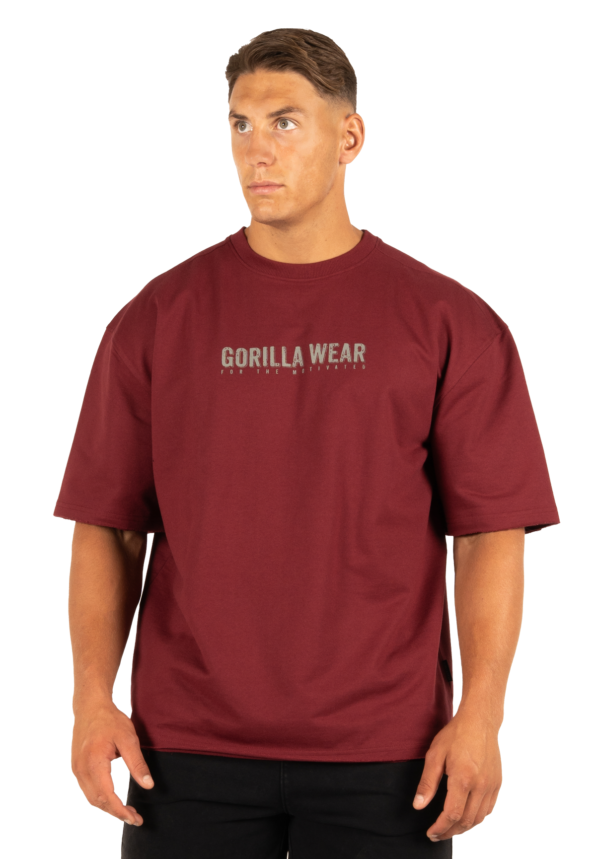 Gorilla Wear Callaway Oversized T-Shirt T-Shirt & Tops Burgundy