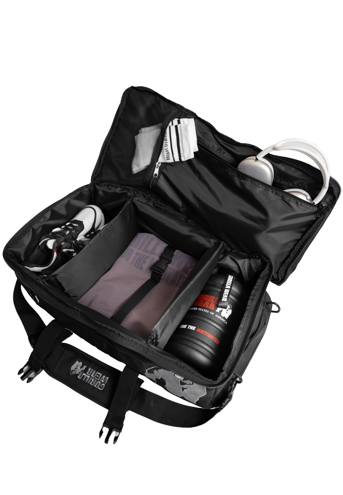 Gorilla Wear Cardiff Bag Gym Bags & Backpacks Black