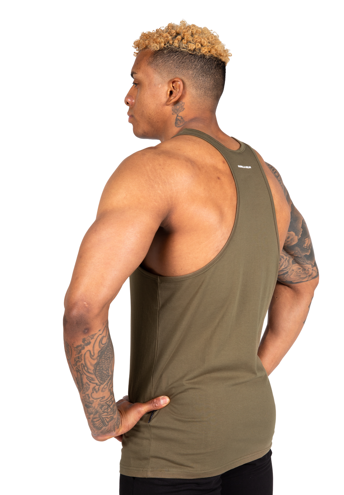 Gorilla Wear Carter Stretch Tank Top Tank Top Army Green