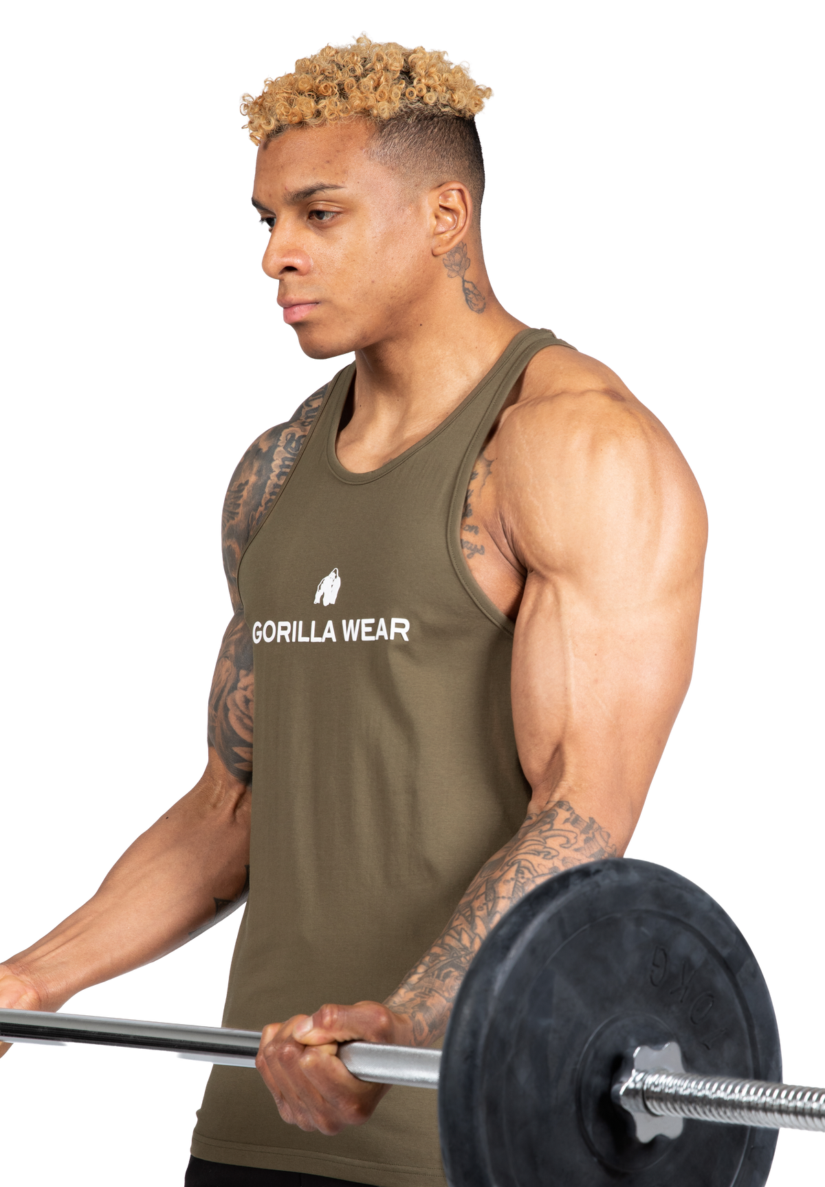 Gorilla Wear Carter Stretch Tank Top Tank Top Army Green