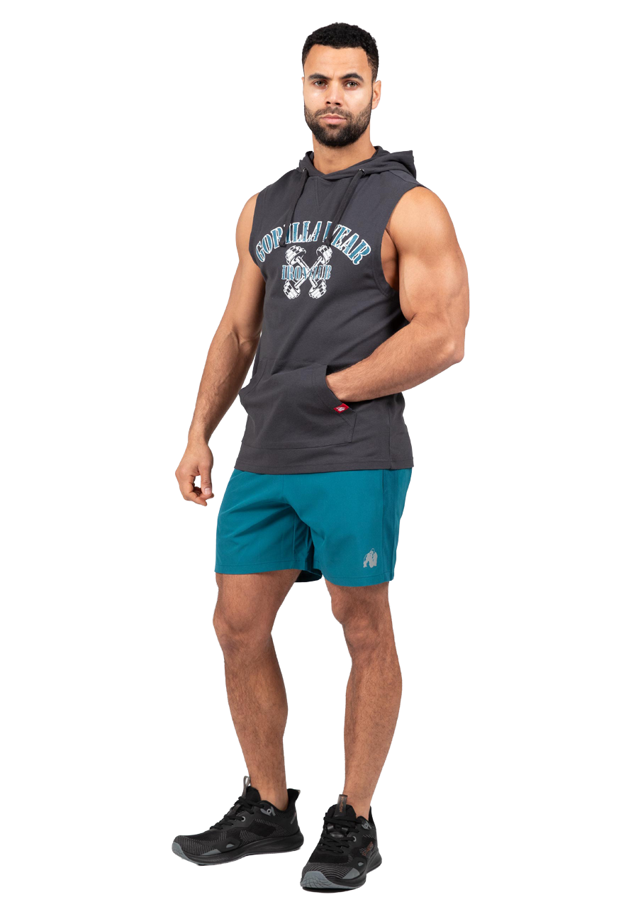 Gorilla Wear Chico S/L Hooded T-Shirt - Dark Gray - Full Body