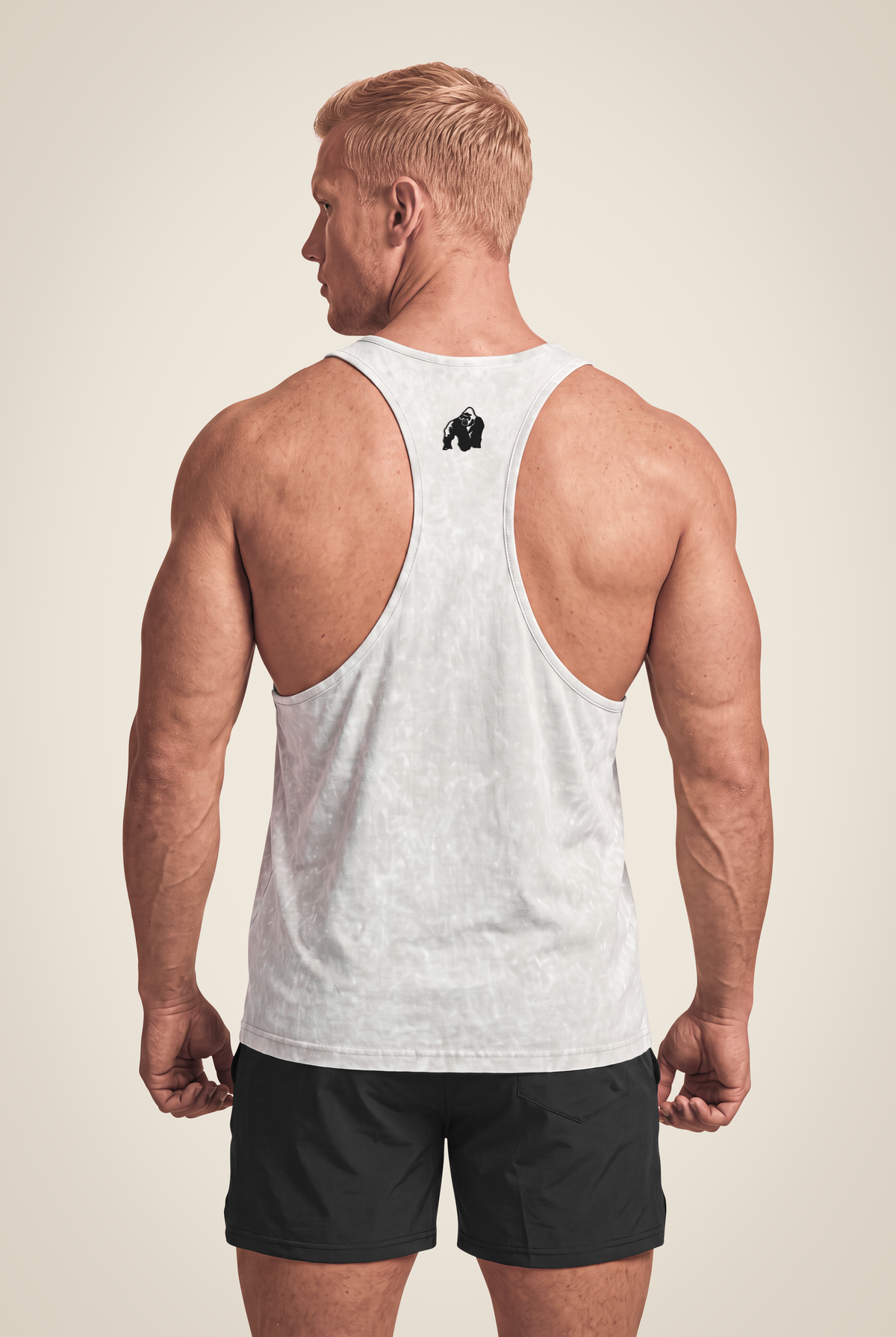Gorilla Wear Churchill Stringer - Washed Green - Full Body