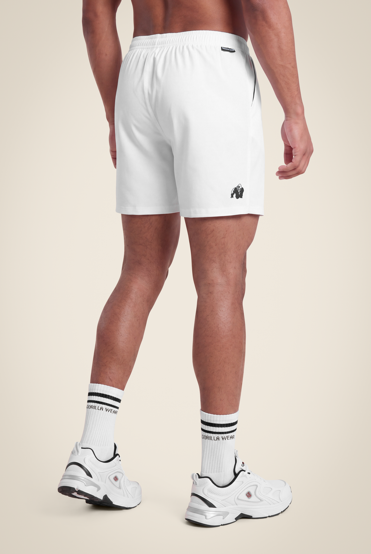 Gorilla Wear Clarkson Shorts - White - Back View