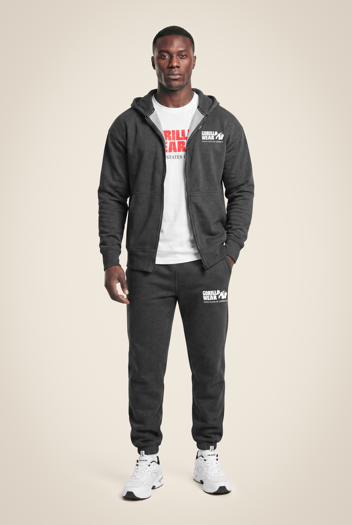 Gorilla Wear Classic Oversized Sweatpants Pants Dark Gray Melange