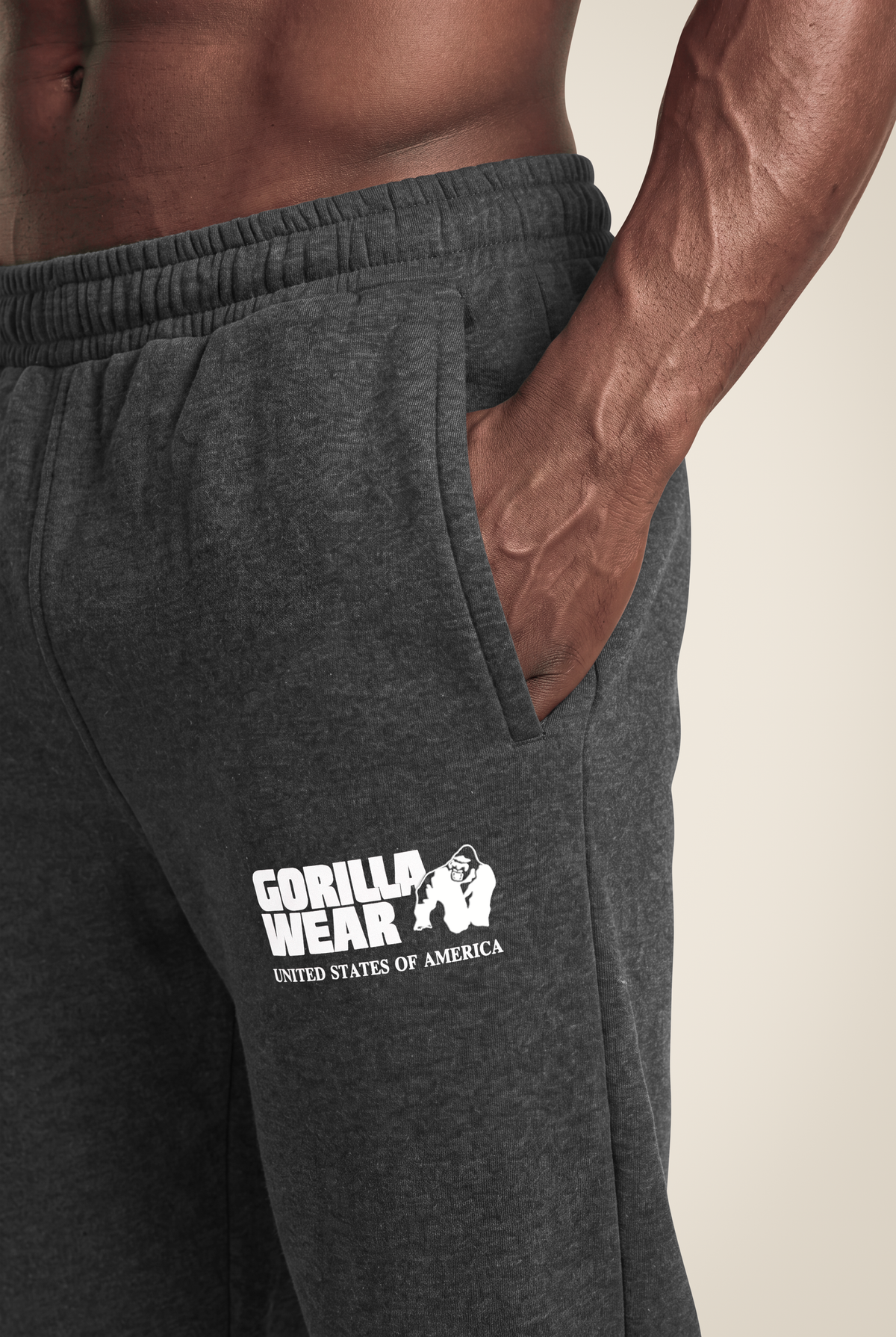 Gorilla Wear Classic Oversized Sweatpants Pants Dark Gray Melange