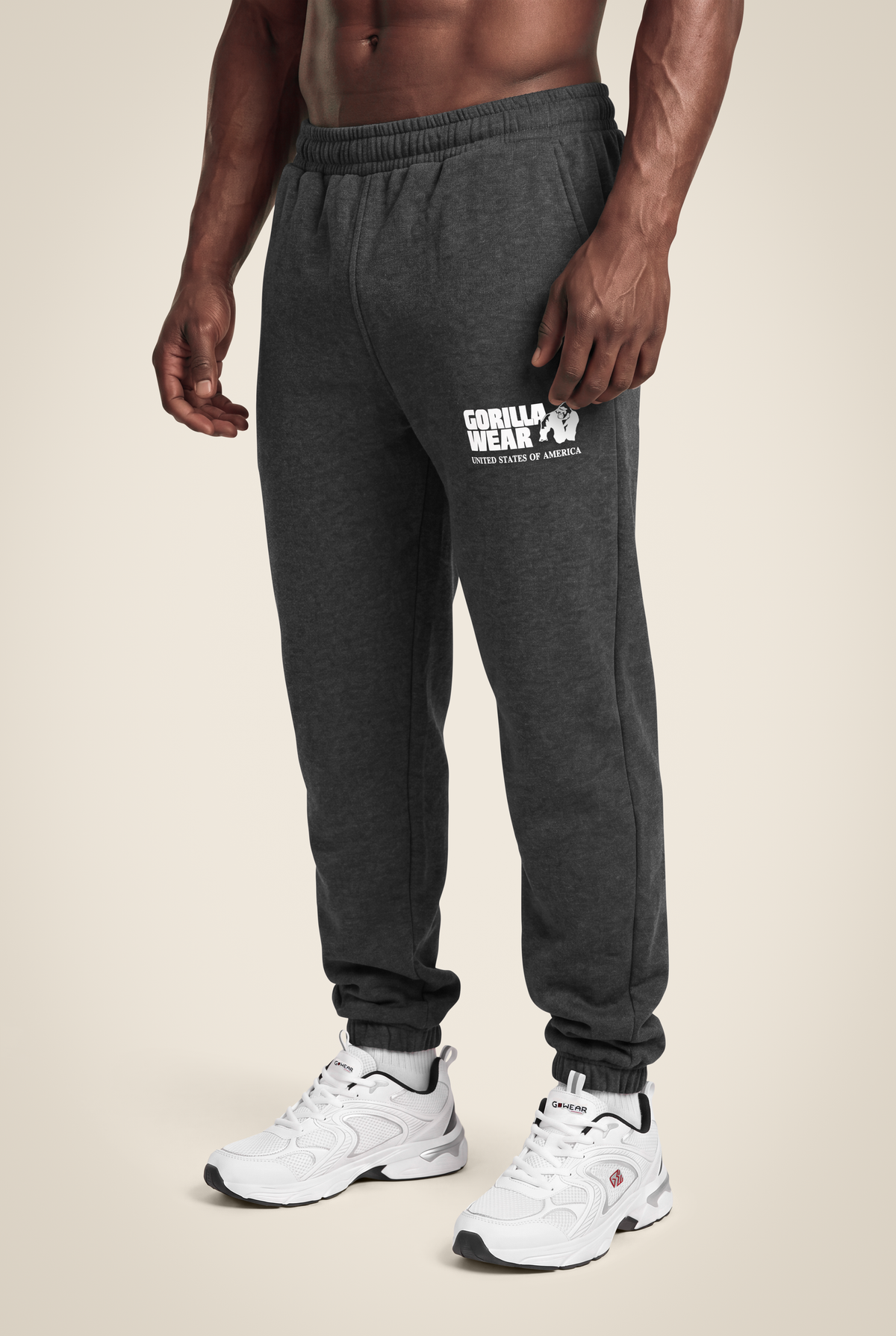 Gorilla Wear Classic Oversized Sweatpants Pants Dark Gray Melange
