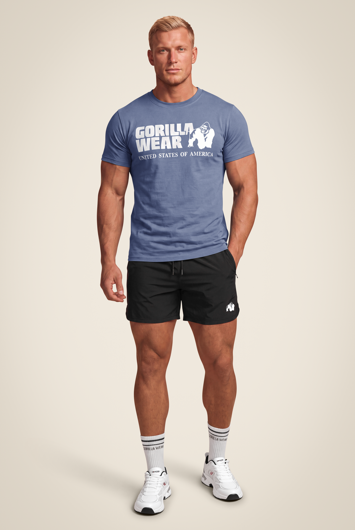 Gorilla Wear Classic T-Shirt T-Shirt & Tops Coronet Blue