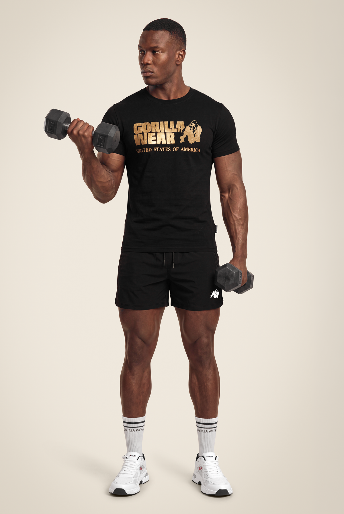 Gorilla Wear Classic T-Shirt T-Shirt & Tops Black/Gold