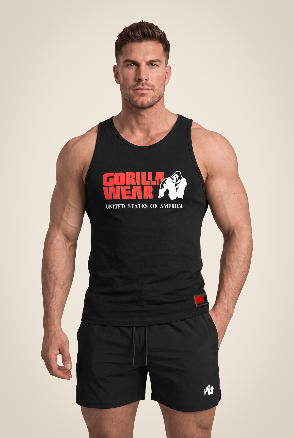 Gorilla Wear Classic Tank Top - Black - Front View