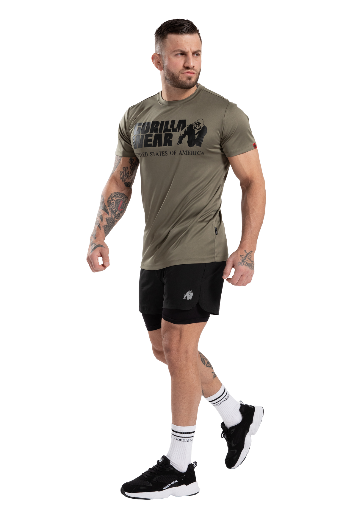 Gorilla Wear Classic Training T-Shirt T-Shirt & Tops Army Green