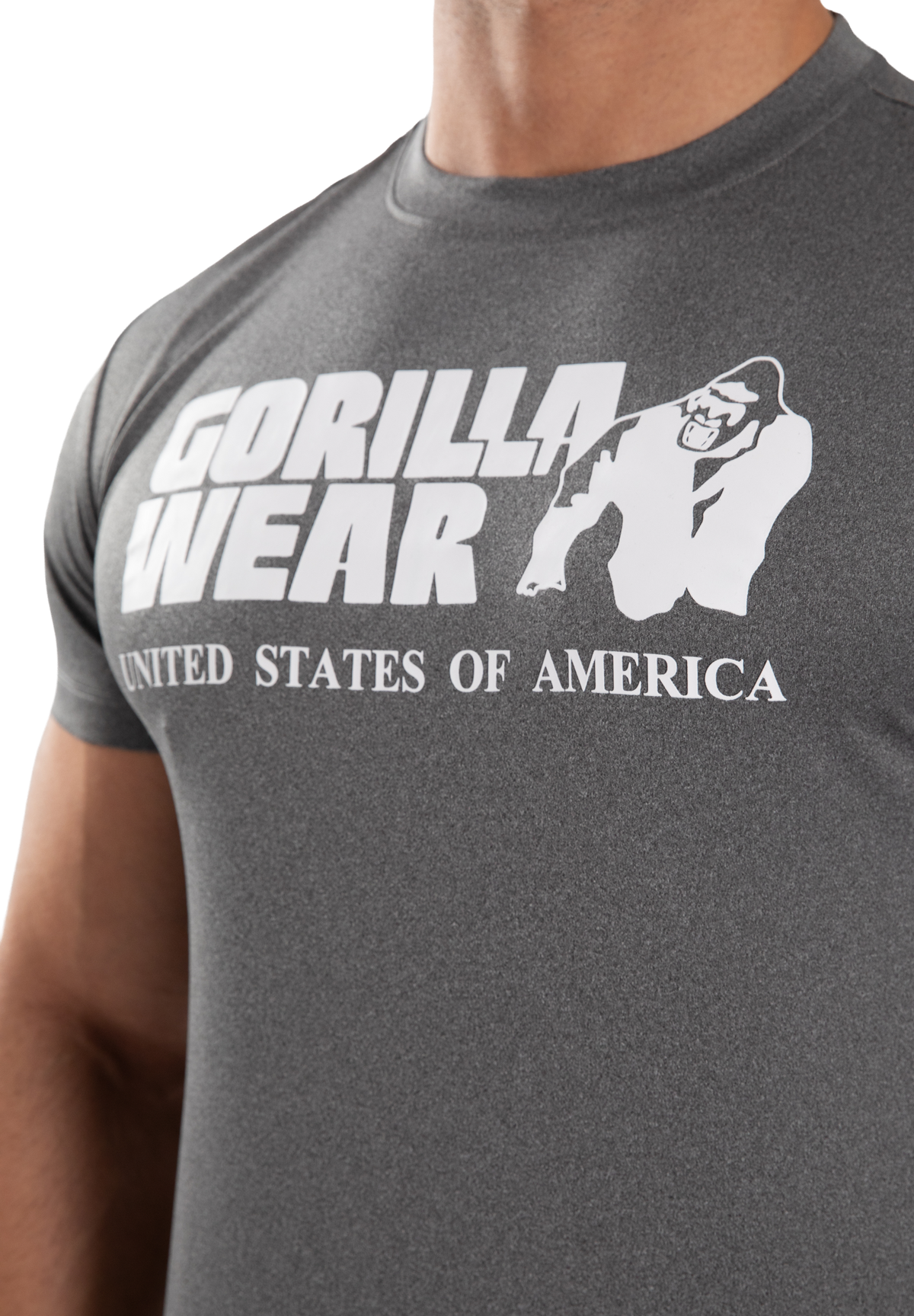 Gorilla Wear Classic Training T-Shirt T-Shirt & Tops Gray Melange
