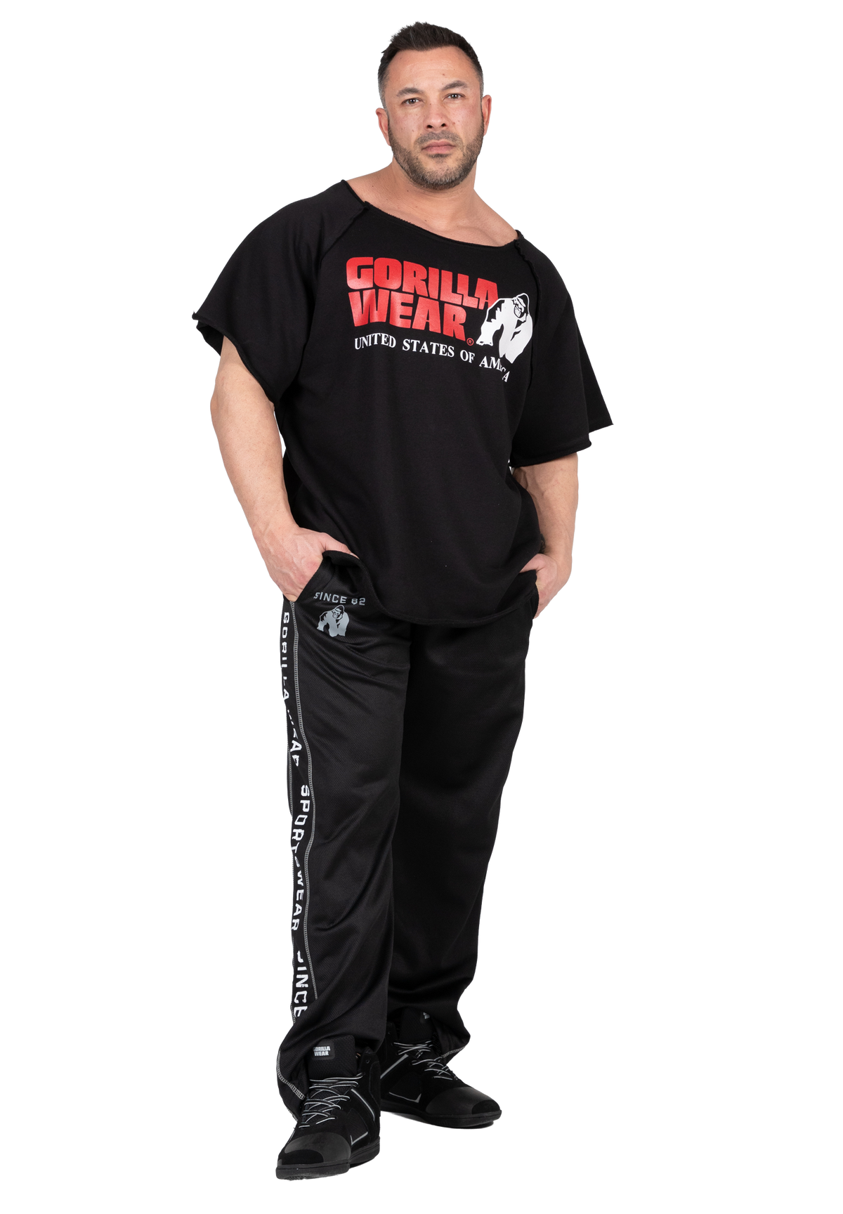 Gorilla Wear Classic Workout Top - Black - Full Body