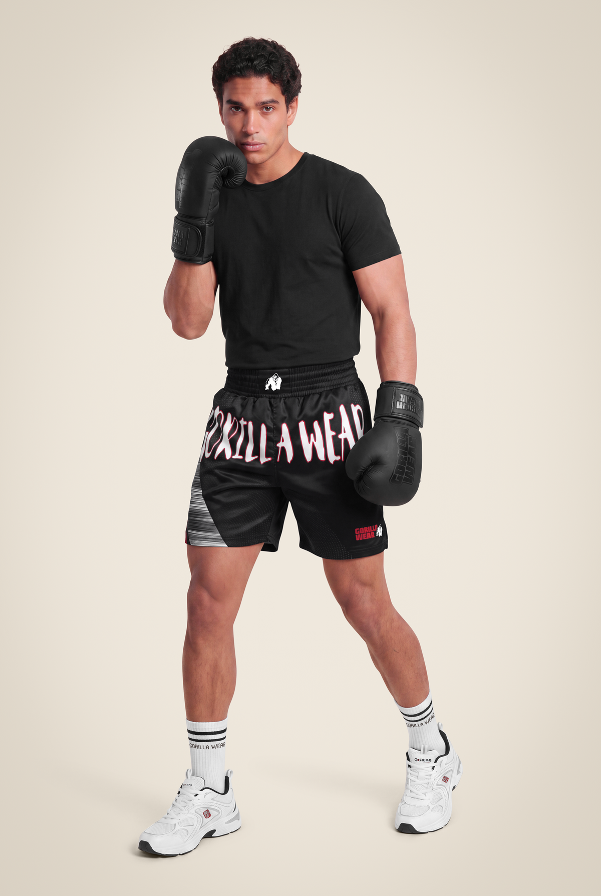 Gorilla Wear Clayton Boxing Shorts Shorts Black/Red