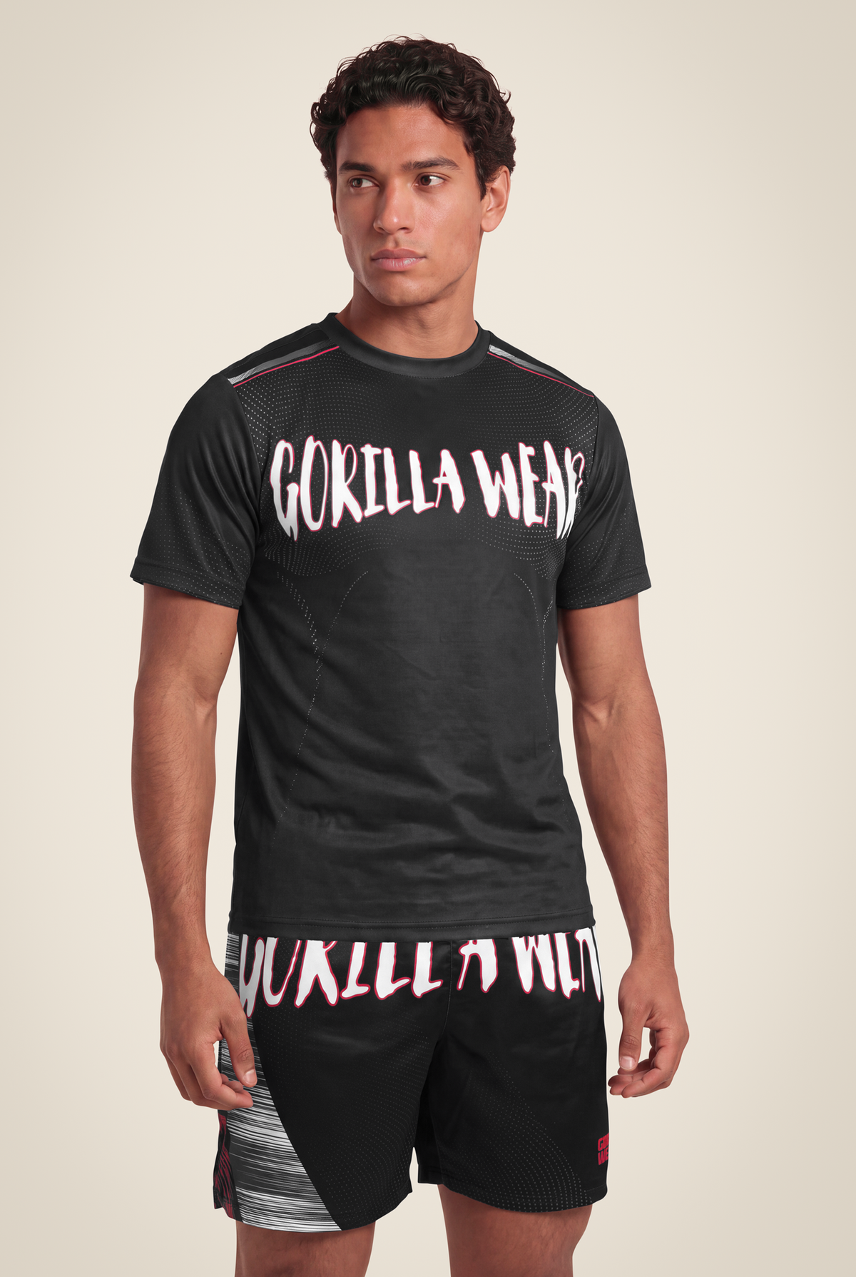 Gorilla Wear Clayton T-Shirt T-Shirt & Tops Black/Red