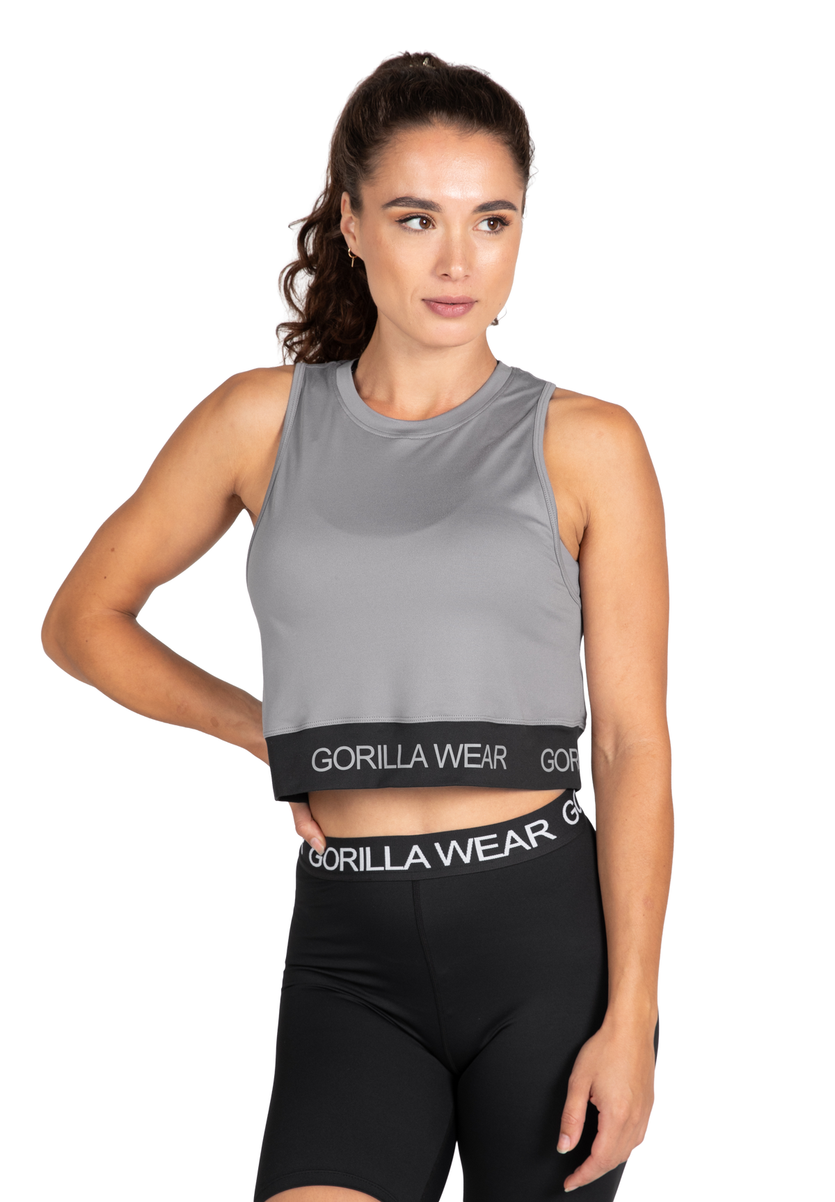 Gorilla Wear Colby Cropped Tank Top Tank Top Gray