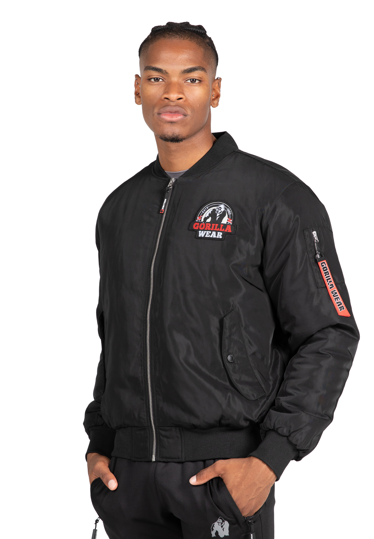 Gorilla Wear Covington Bomber Jacket Jacket Black