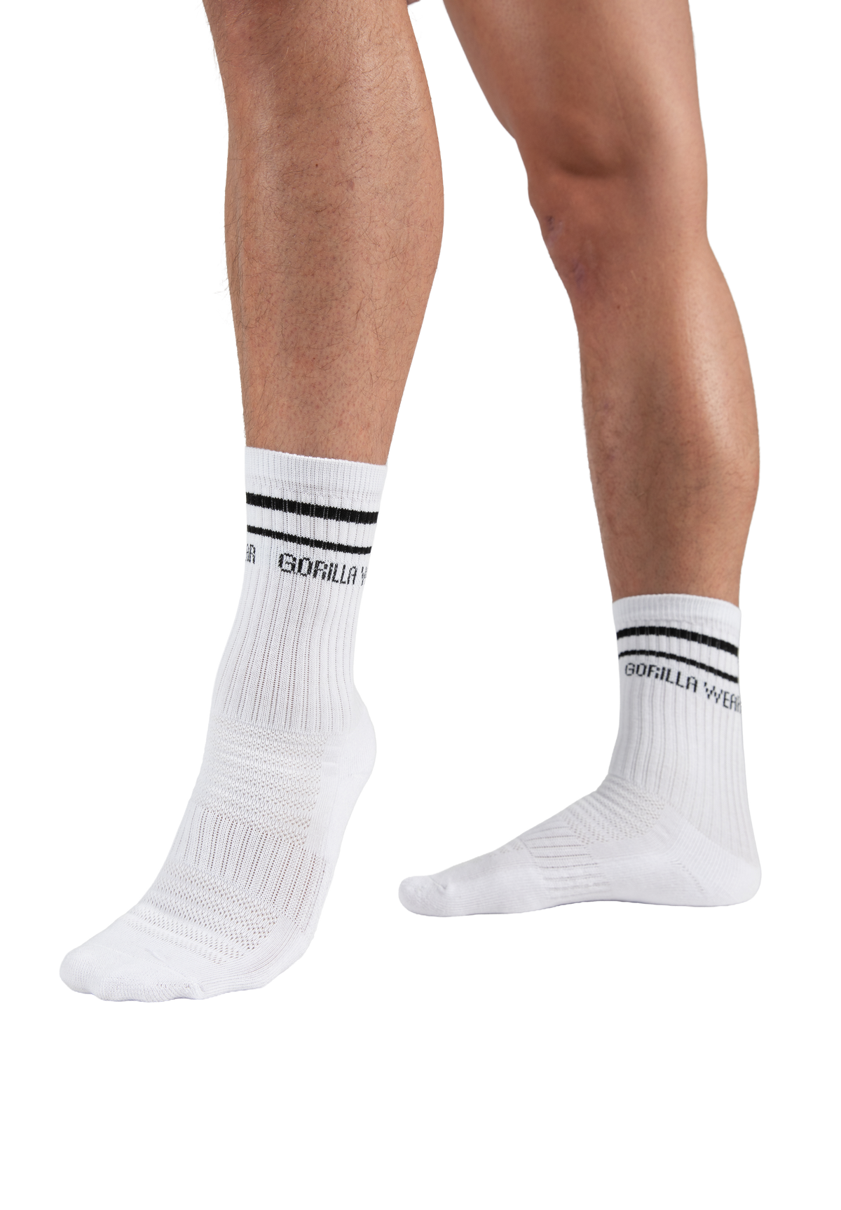 Gorilla Wear Crew Socks 2-Pack Socks White