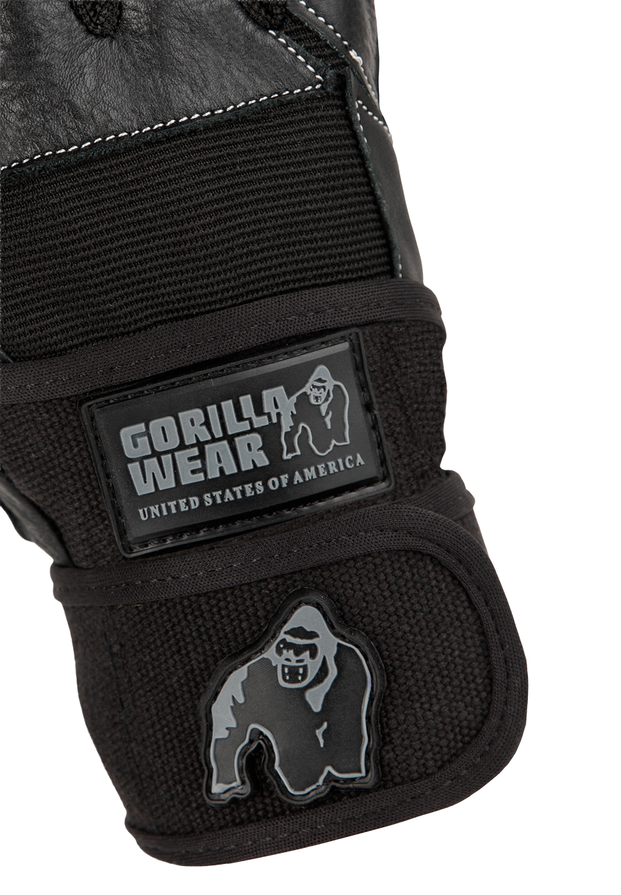 Gorilla Wear Dallas Wrist Wraps Gloves Workout Gloves & Grips Black
