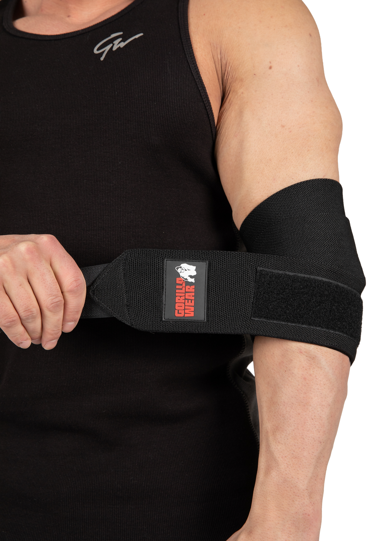 Gorilla Wear Elbow Wraps Lifting Straps & Wraps Black