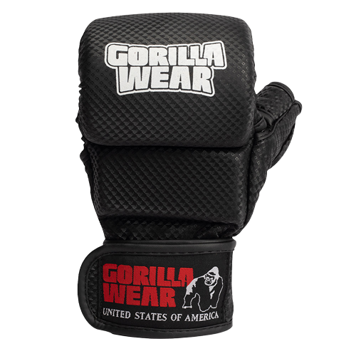 Gorilla Wear Ely MMA Sparring Gloves Fight Gear Black/White