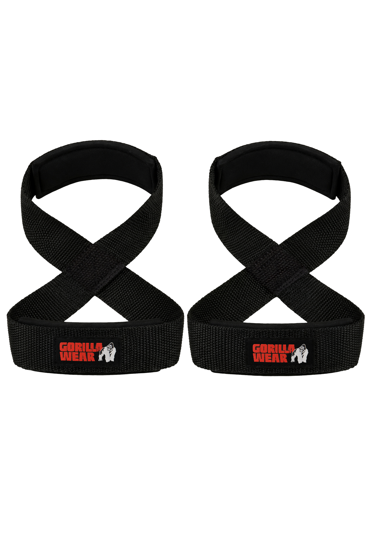 Gorilla Wear Figure 8 Lifting Straps Lifting Straps & Wraps Black