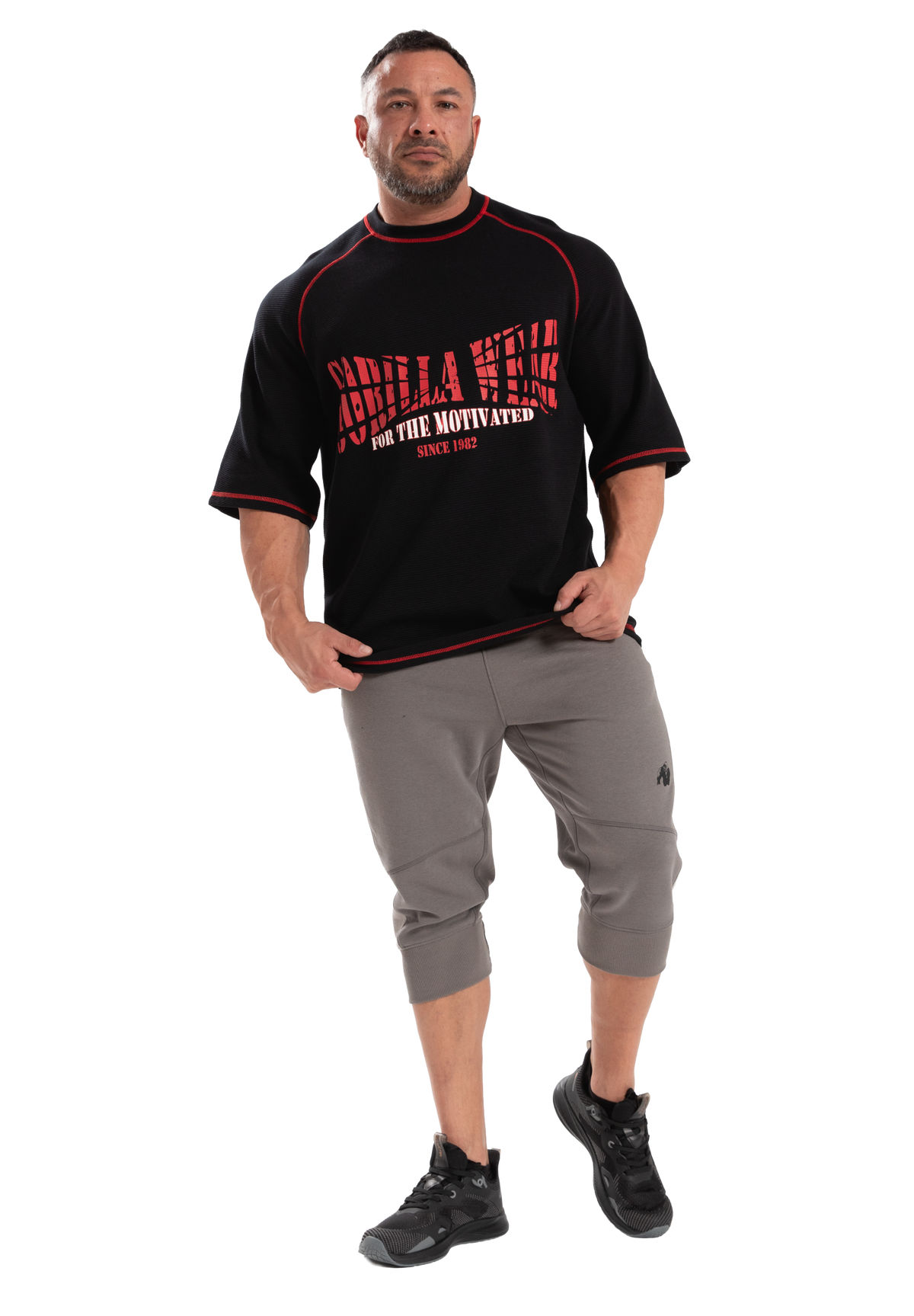 Gorilla Wear Finley Oversized T-Shirt T-Shirt & Tops Black/Red