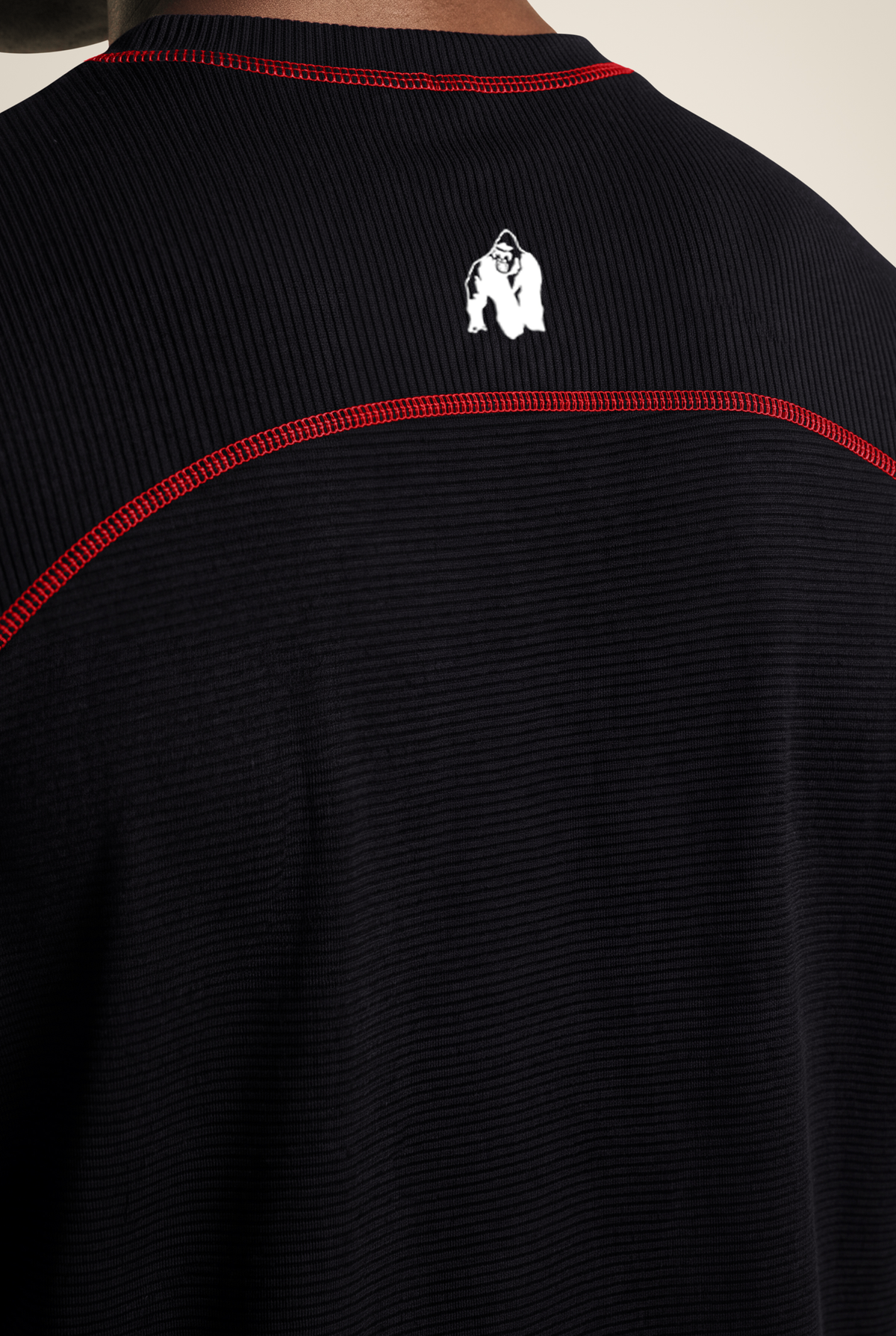Gorilla Wear Finley Oversized T-Shirt T-Shirt & Tops Black/Red