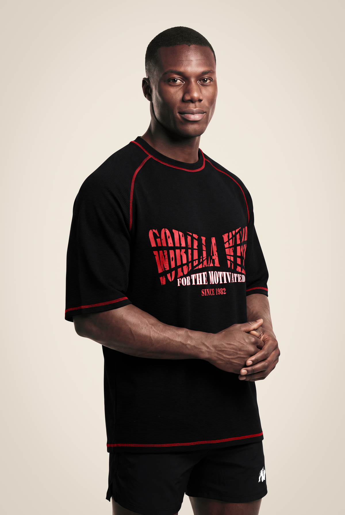 Gorilla Wear Finley Oversized T-Shirt T-Shirt & Tops Black/Red