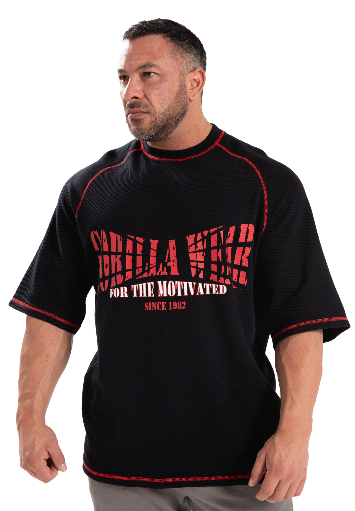 Gorilla Wear Finley Oversized T-Shirt T-Shirt & Tops Black/Red