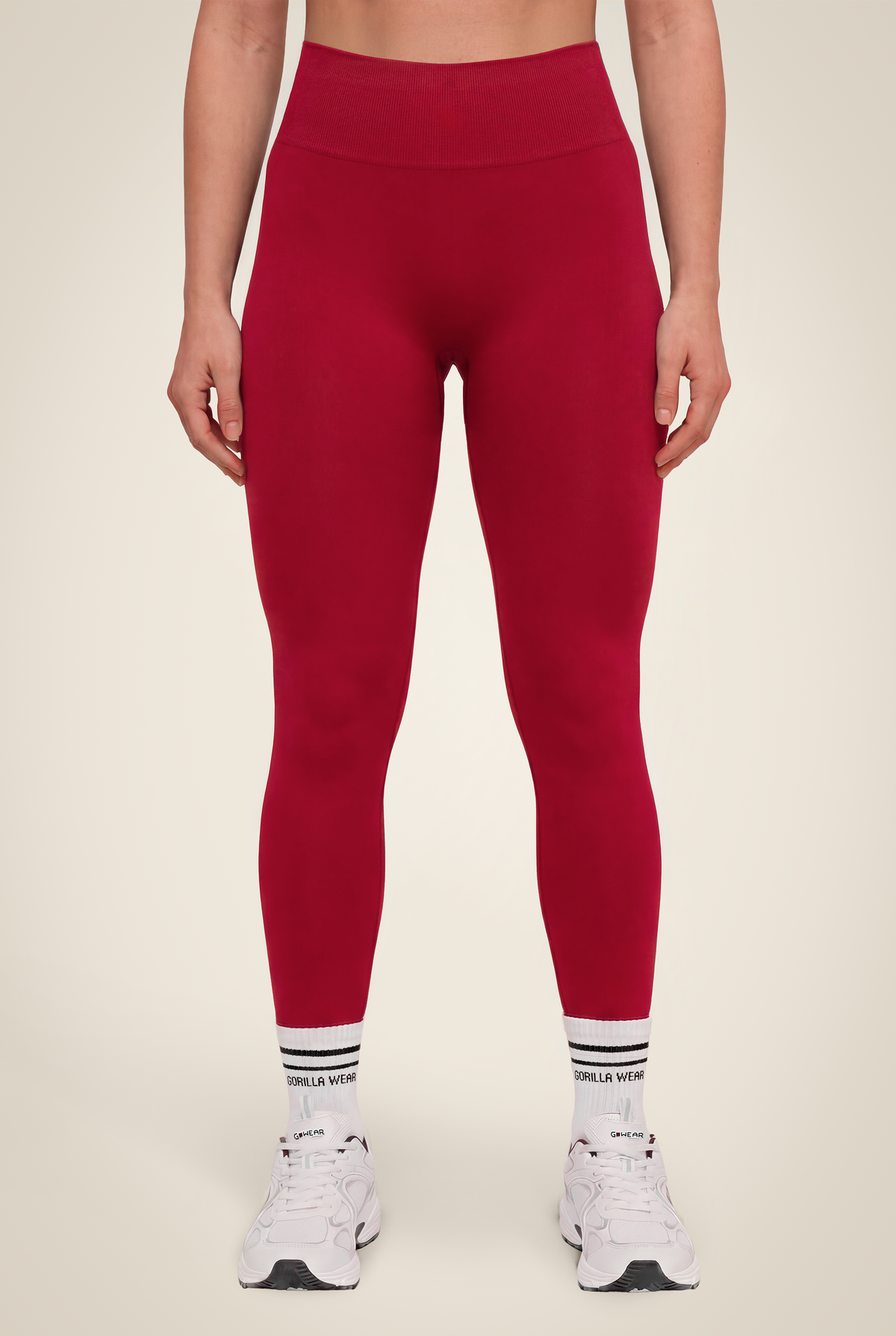 Gorilla Wear Florence Seamless Contour Leggings Leggings Red