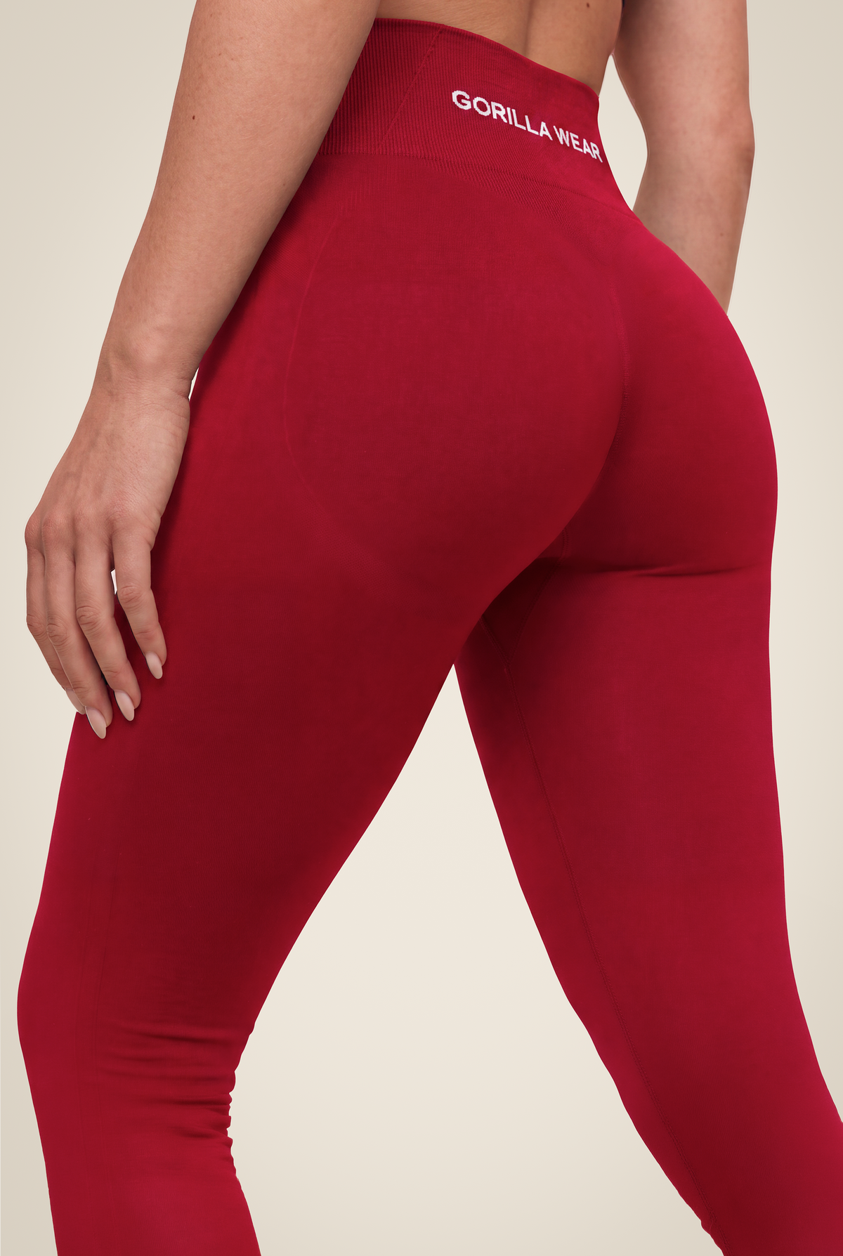 Gorilla Wear Florence Seamless Contour Leggings Leggings Red