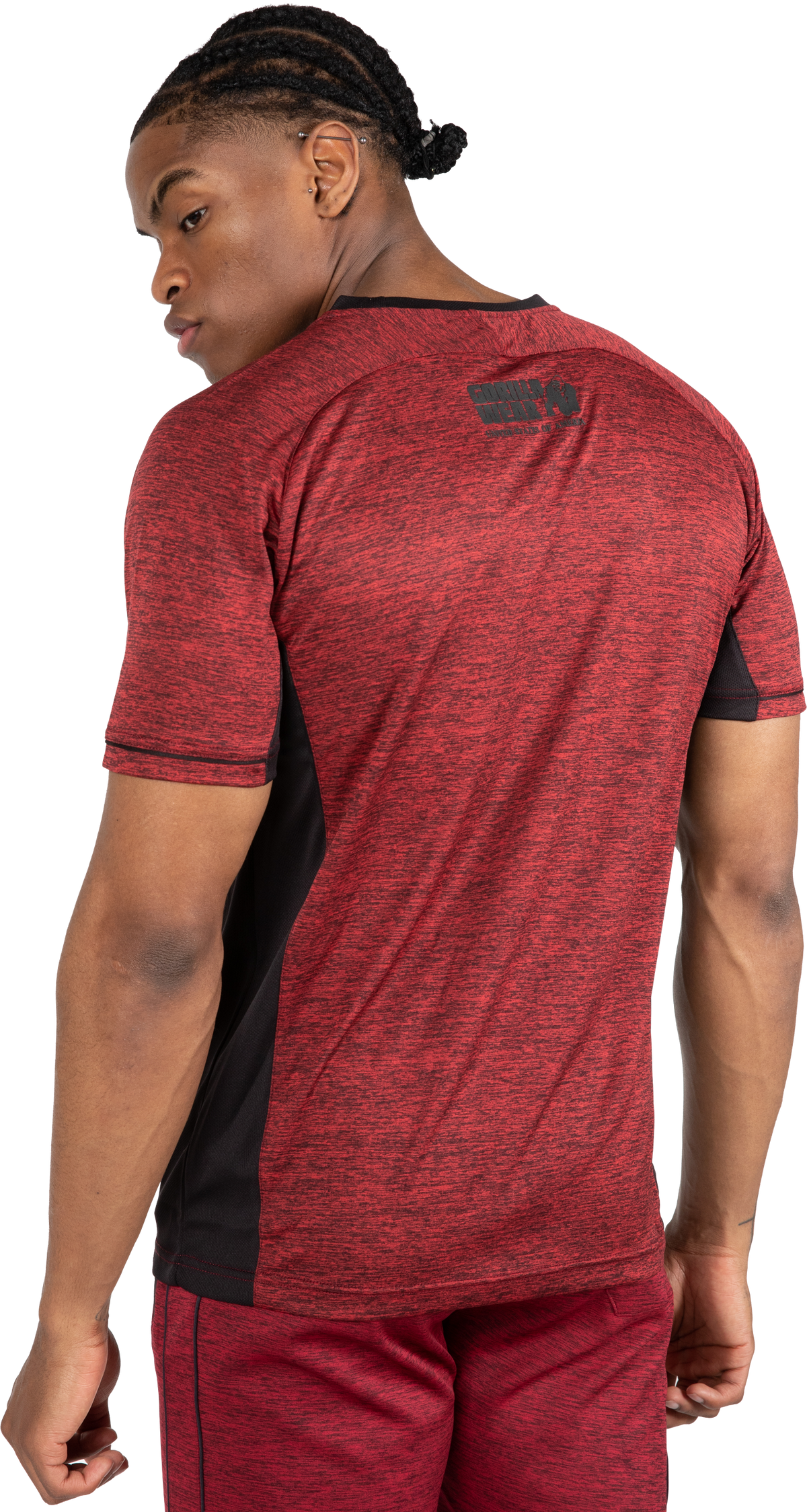 Gorilla Wear Fremont T-Shirt T-Shirt & Tops Burgundy Red/Black