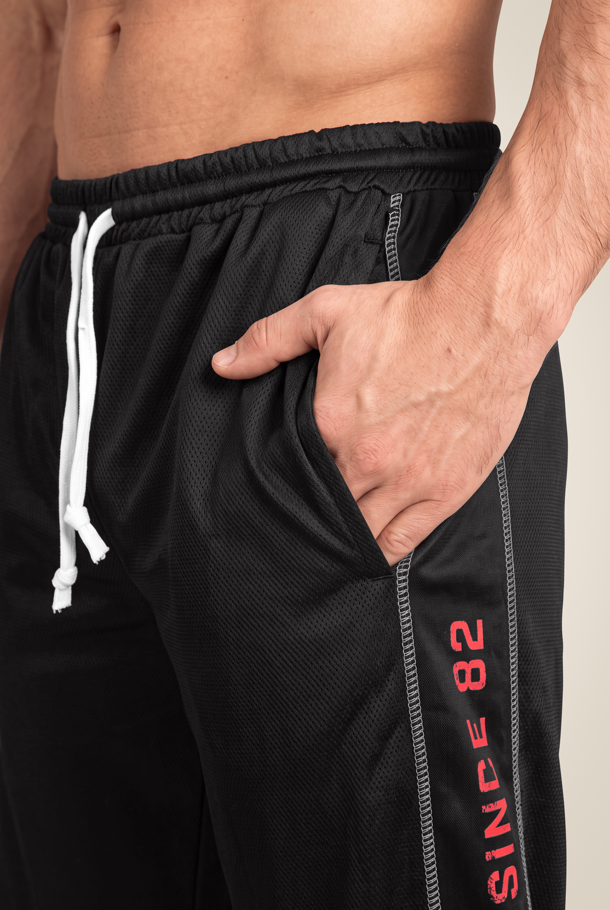 Gorilla Wear Functional Mesh Pants Pants Black/Red