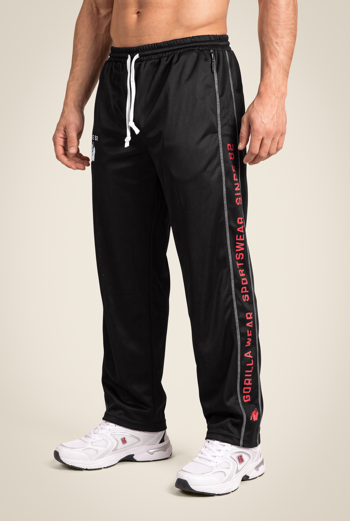 Gorilla Wear Functional Mesh Pants Pants Black/Red