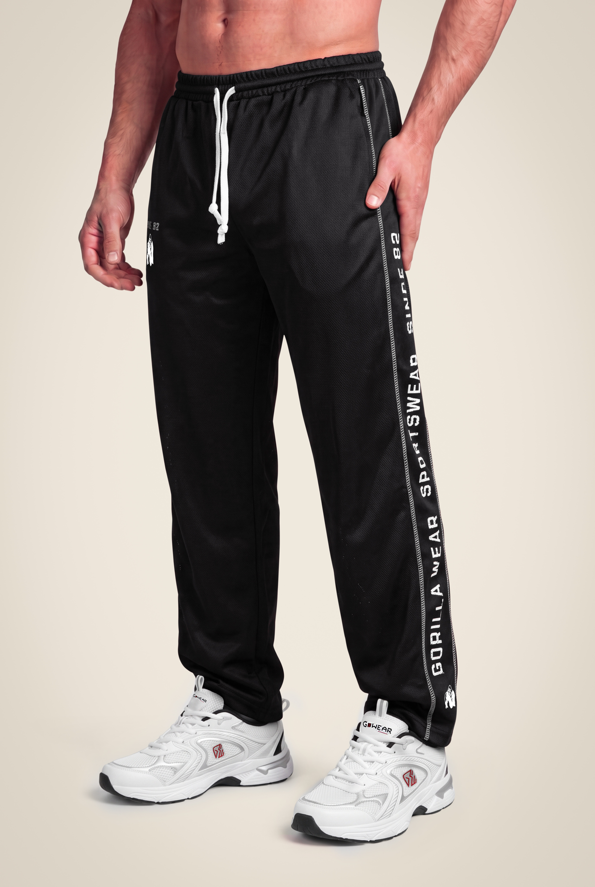 Gorilla Wear Functional Mesh Pants Pants Black/White
