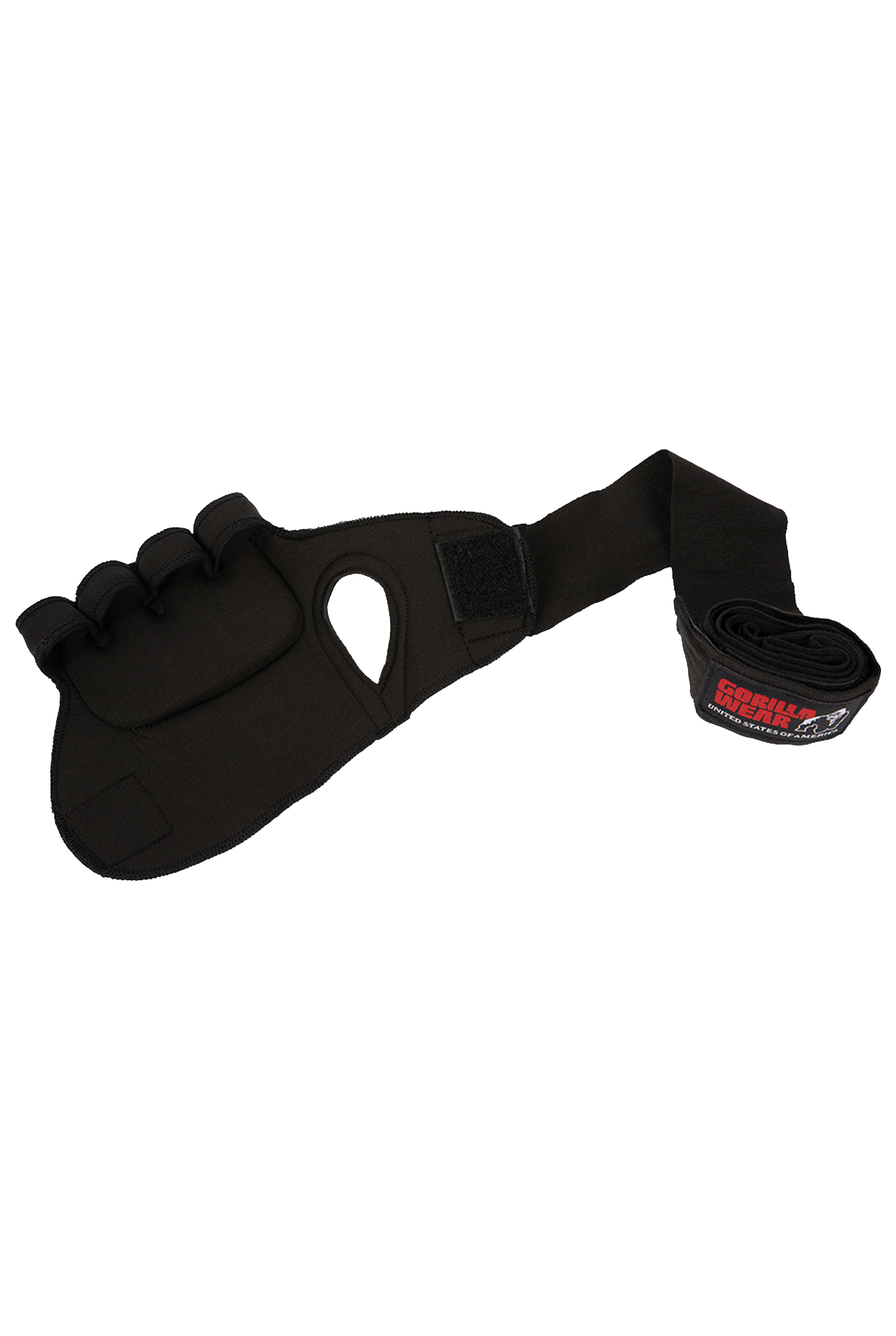 Gorilla Wear Gel Glove Wraps Fight Gear Black/White