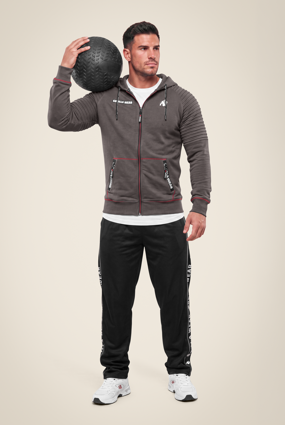 Gorilla Wear Georgia Zipped Hoodie Hoodie & Sweatshirt Gray