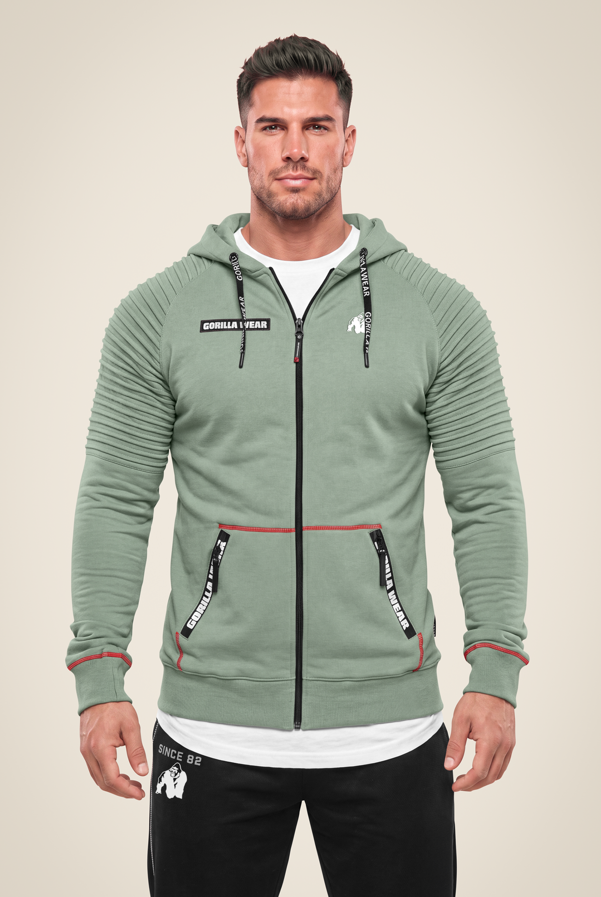 Gorilla Wear Georgia Zipped Hoodie Hoodie & Sweatshirt Green