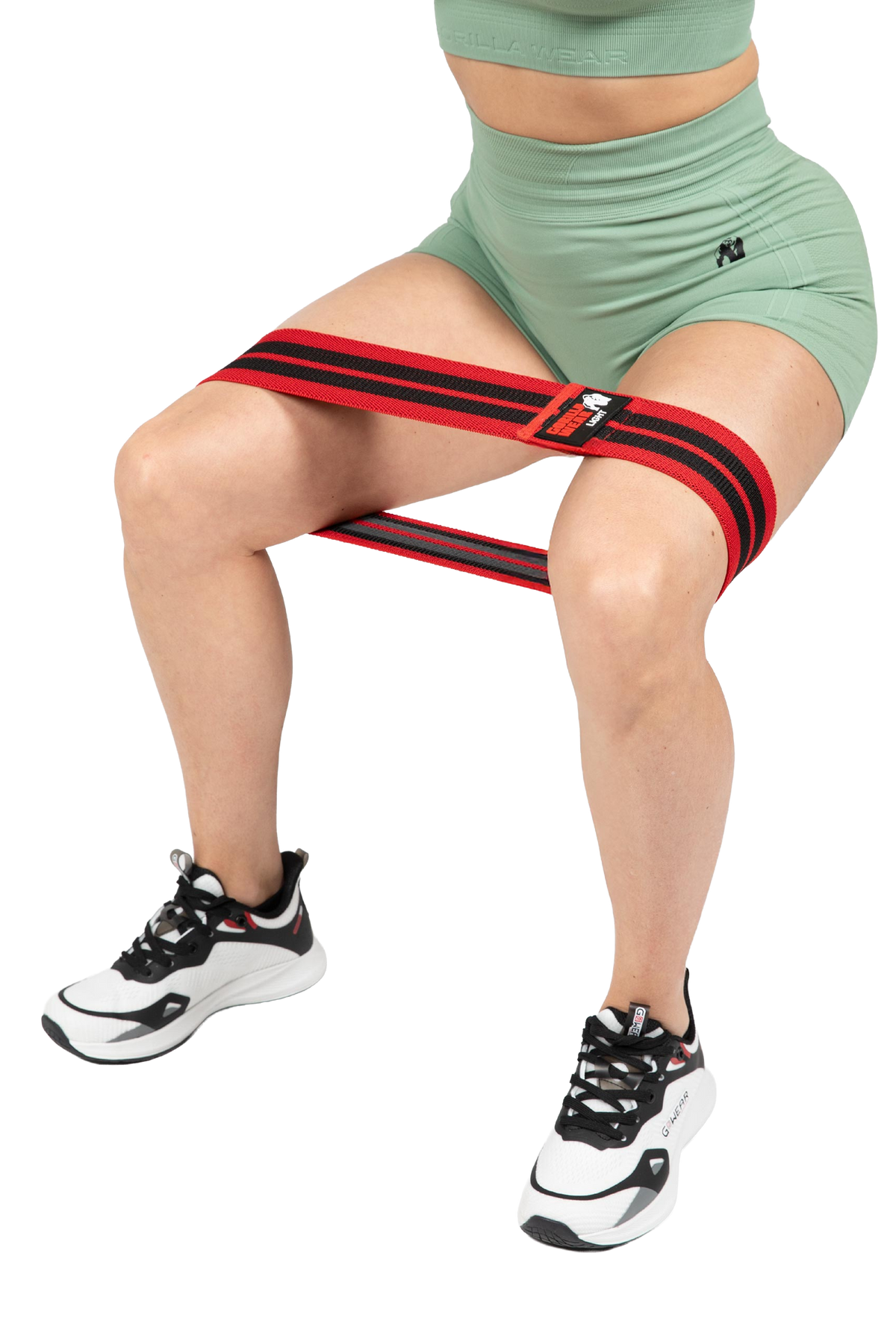 Gorilla Wear Glute Bands 3-Pack Lifting Straps & Wraps Black/Red/Gray