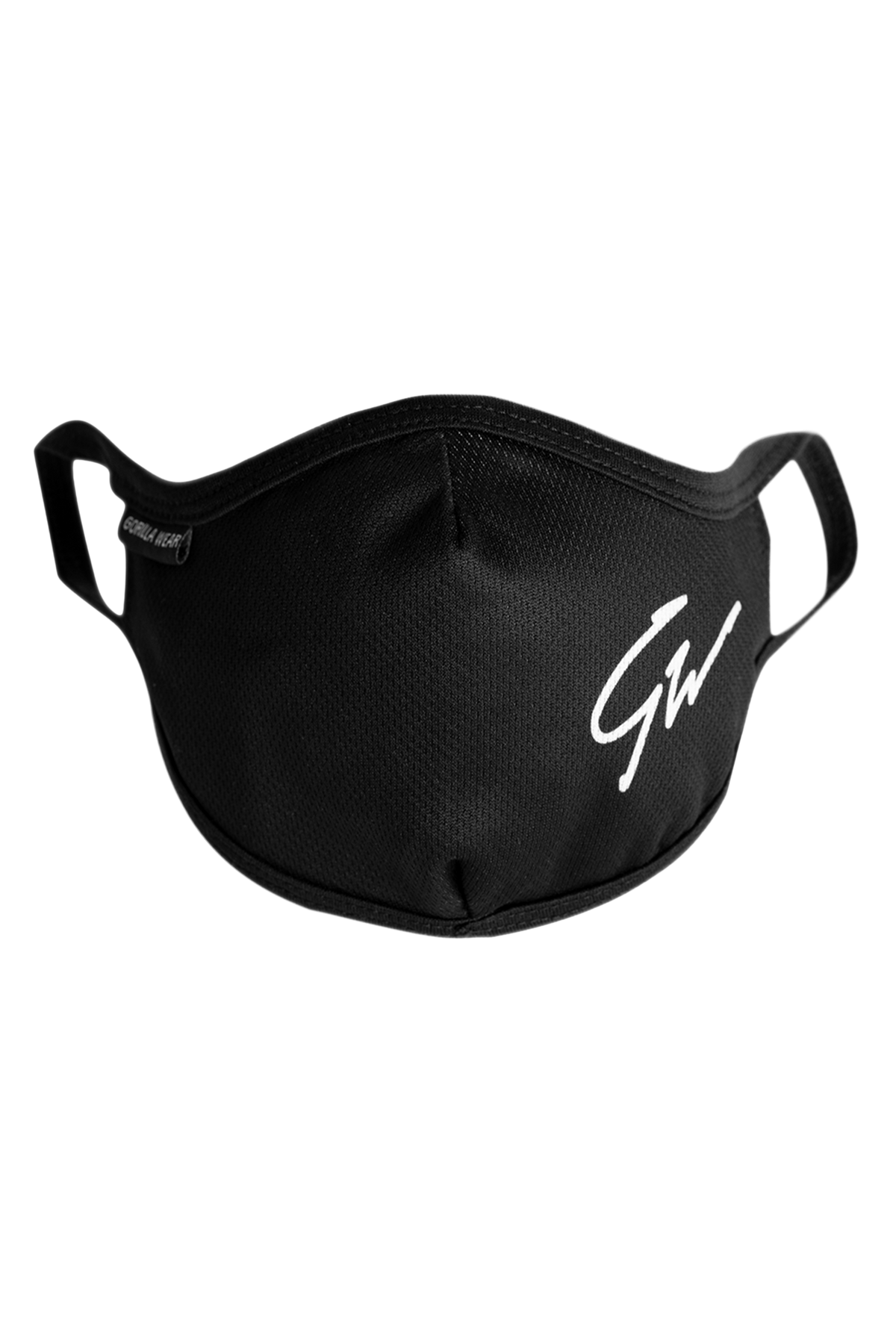 Gorilla Wear Face Mask - Black - Front View