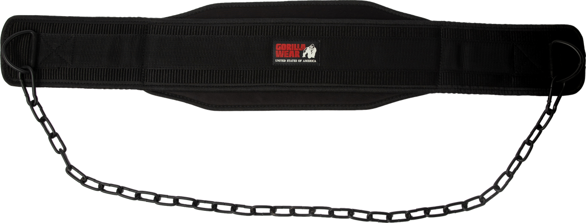 Gorilla Wear Gorilla Wear Nylon Dip Belt Lifting Belts Black