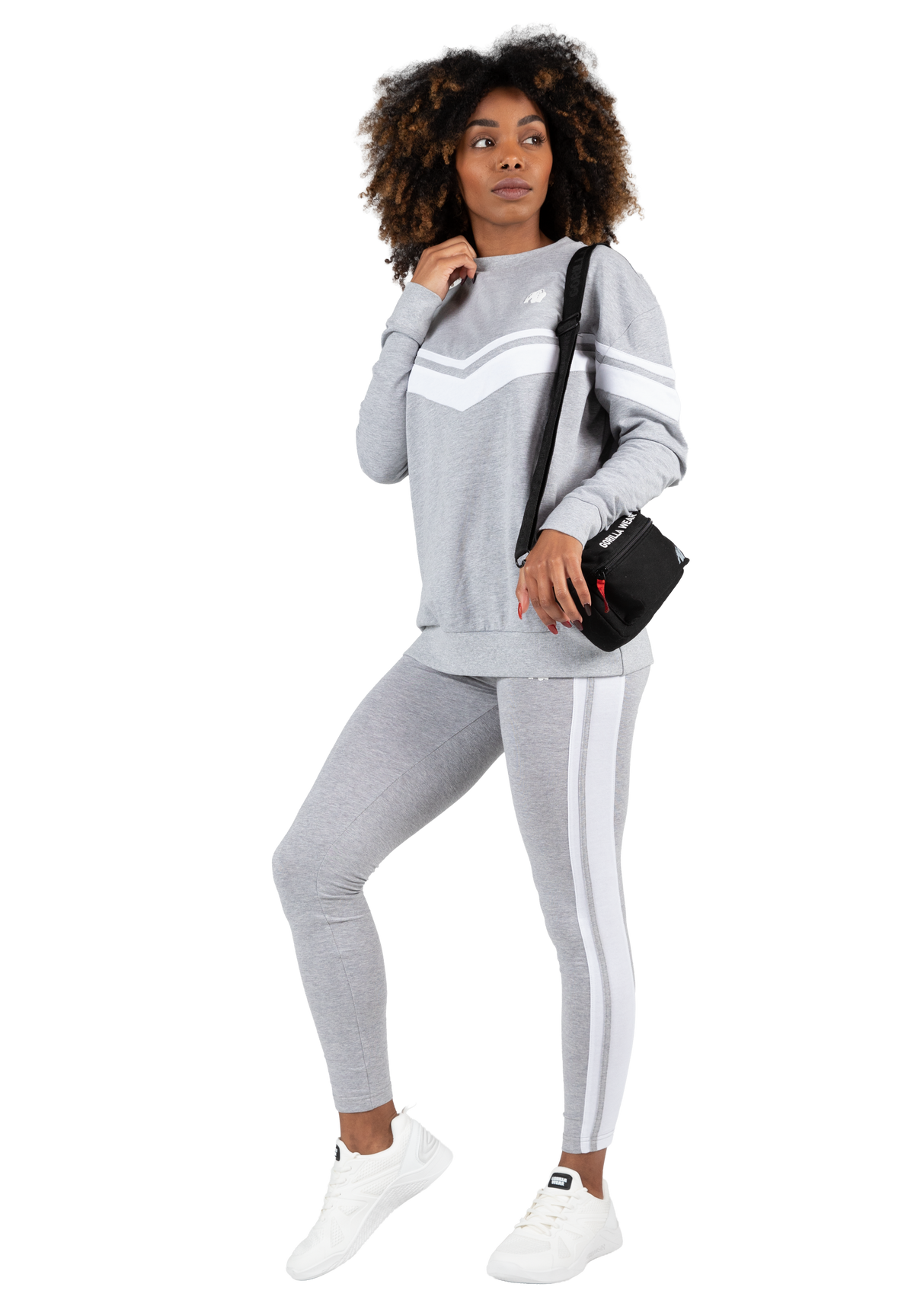 Gorilla Wear Hailey Oversized Sweatshirt Hoodie & Sweatshirt Gray Melange