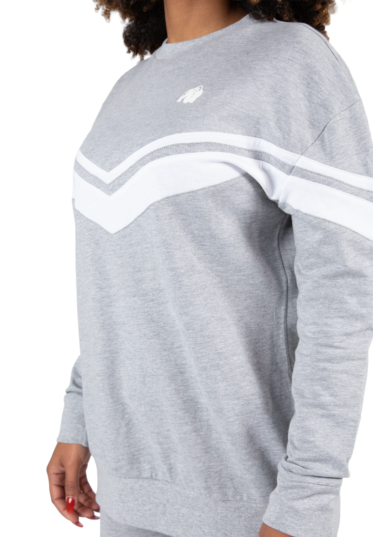Gorilla Wear Hailey Oversized Sweatshirt Hoodie & Sweatshirt Gray Melange